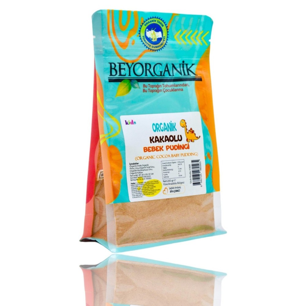 Beyorganik Organik Kakaolu Bebek Pudingi 200 Gr