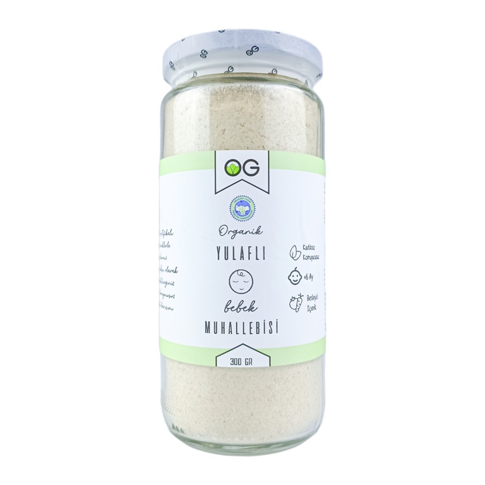 Organik Yulaflı Bebek Muhallebisi Karışımı 300 GR +6 Ay