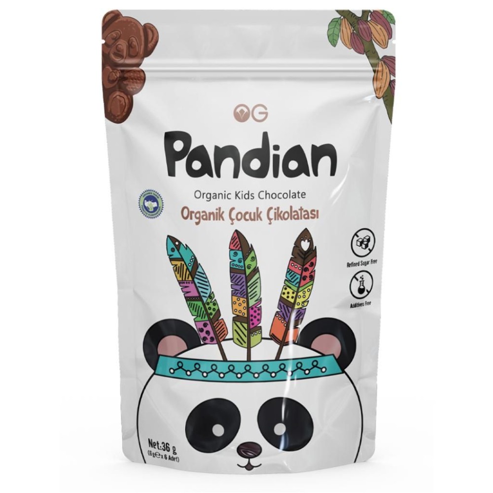 OG Pandian Organik Çocuk Çikolatası 36 Gr